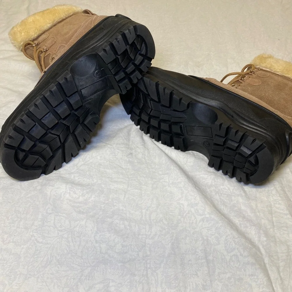 Itasca Thinsulate Winter Snow Boots Men's Size 10 Insulated Duck Boots Brown